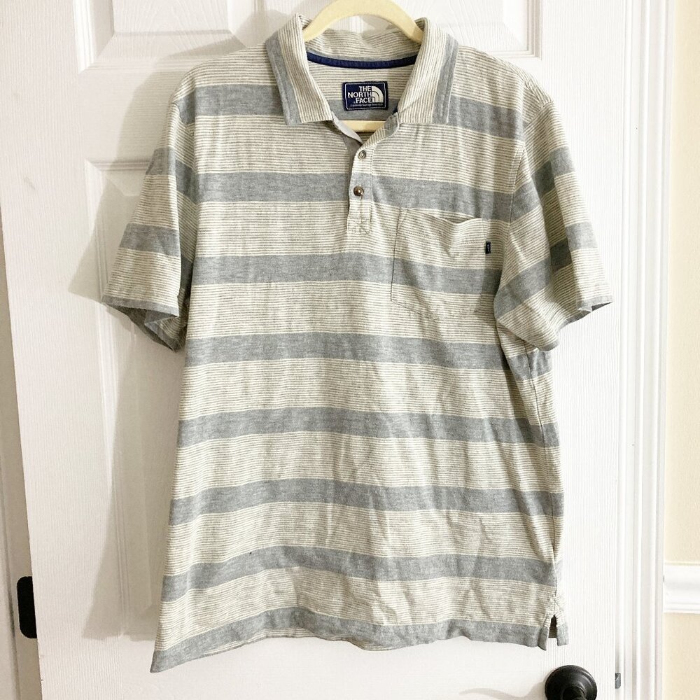 The North Face Striped Pocket Polo Size M